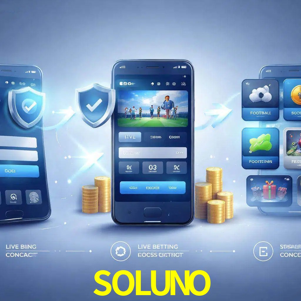 Pasos de acceso a la app SOLUNO en pantalla de teléfono móvil
